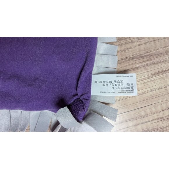 Disney Parks  Babies Red & Gray Plush Baby Lovey Blanket With Fringe Trim 12" - Picture 8 of 8